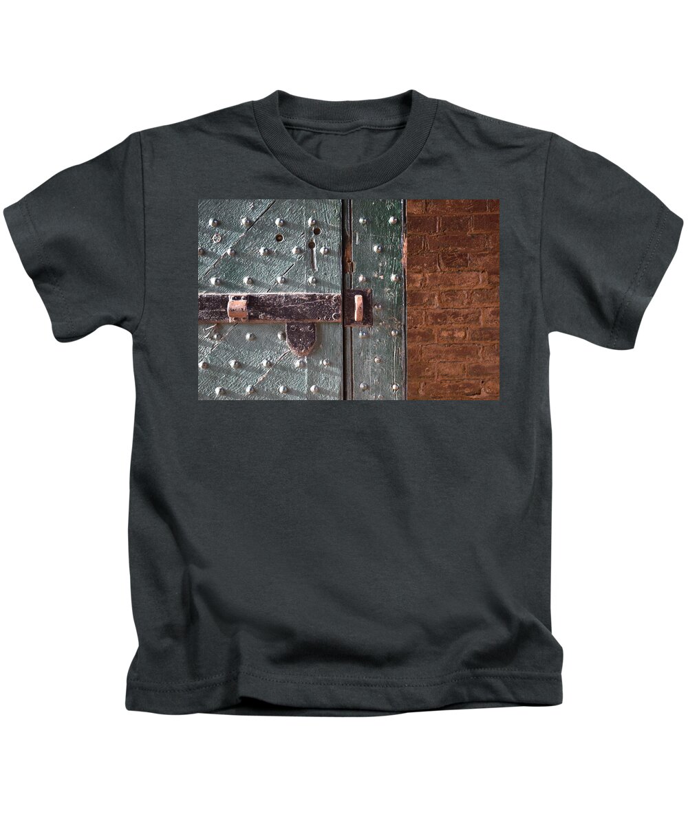 Old Kids T-Shirt featuring the photograph Old Fort Door by Curtis Krusie