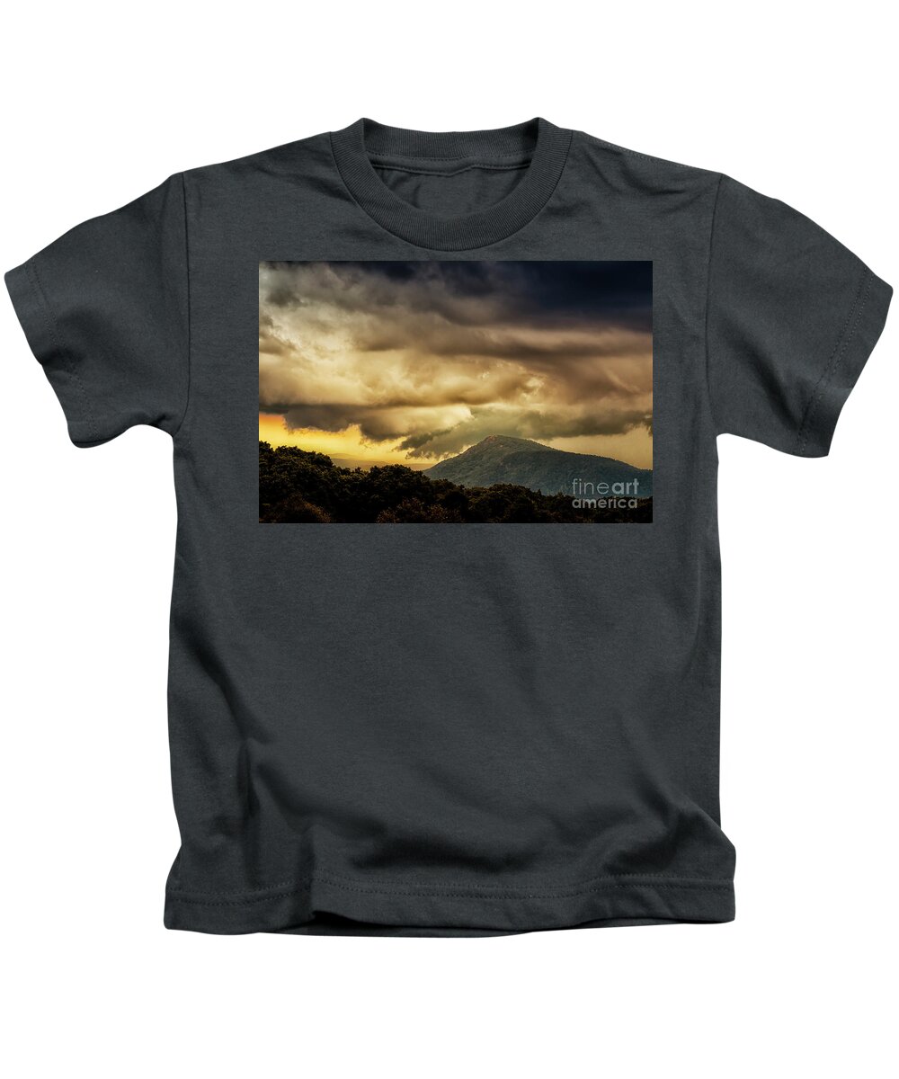 Old Rag View Overlook Kids T-Shirt featuring the photograph Old Rag View Overlook by Thomas R Fletcher