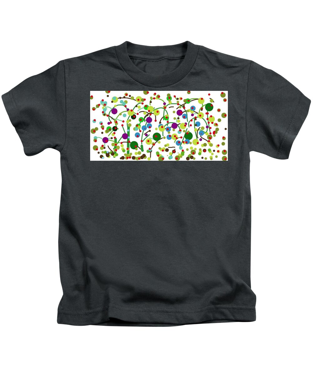 Garden Kids T-Shirt featuring the digital art Olive Garden by Alida M Haslett