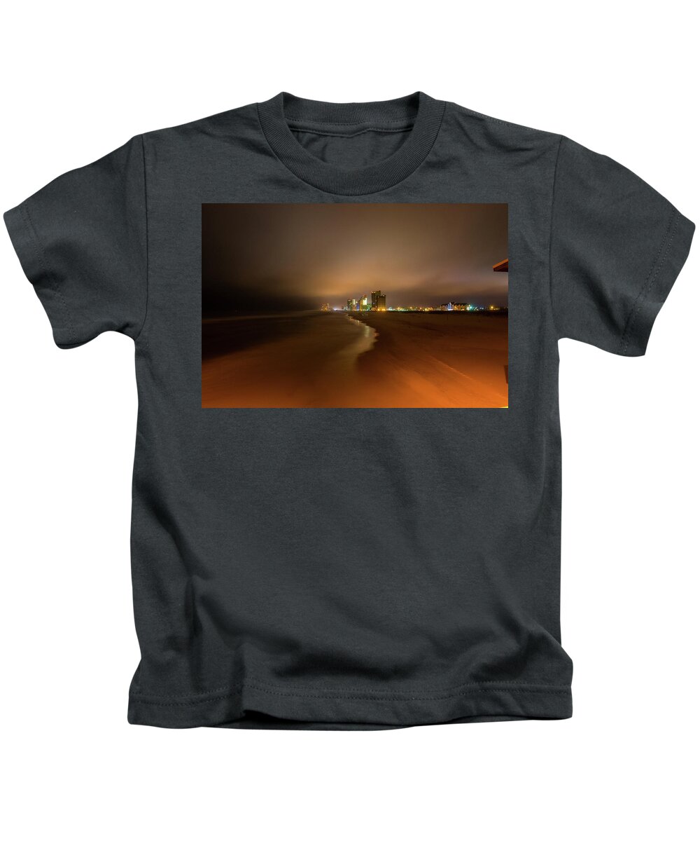 Alabama Kids T-Shirt featuring the photograph Orange Beach at Night - Gulf Shores by James-Allen