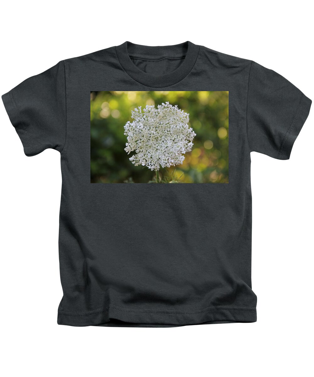 Flower Kids T-Shirt featuring the photograph Queen Anne's Lace by Allen Nice-Webb