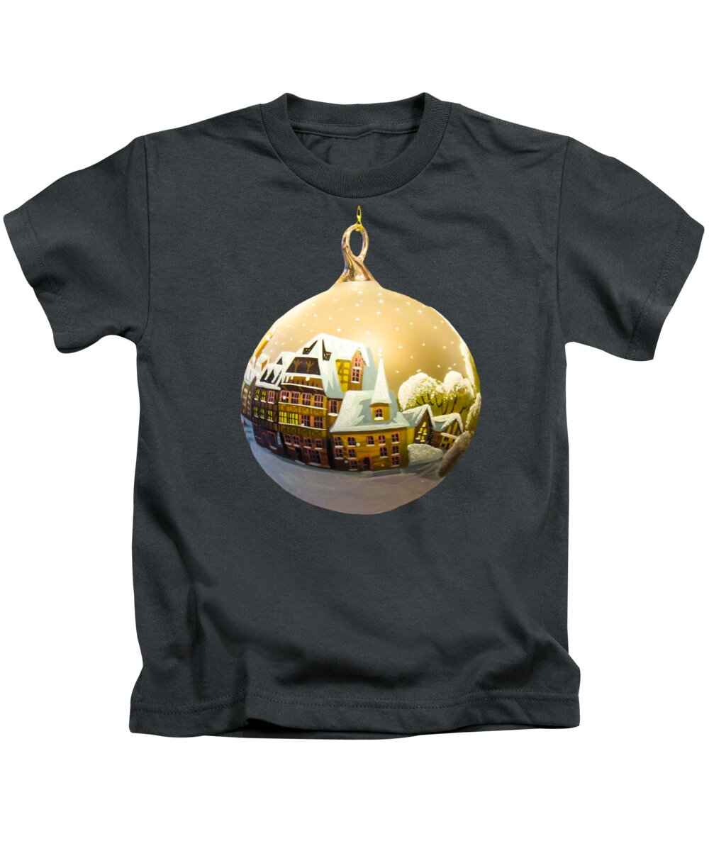 Christmas Kids T-Shirt featuring the photograph Ornament Christmas Scene by Billy Soden