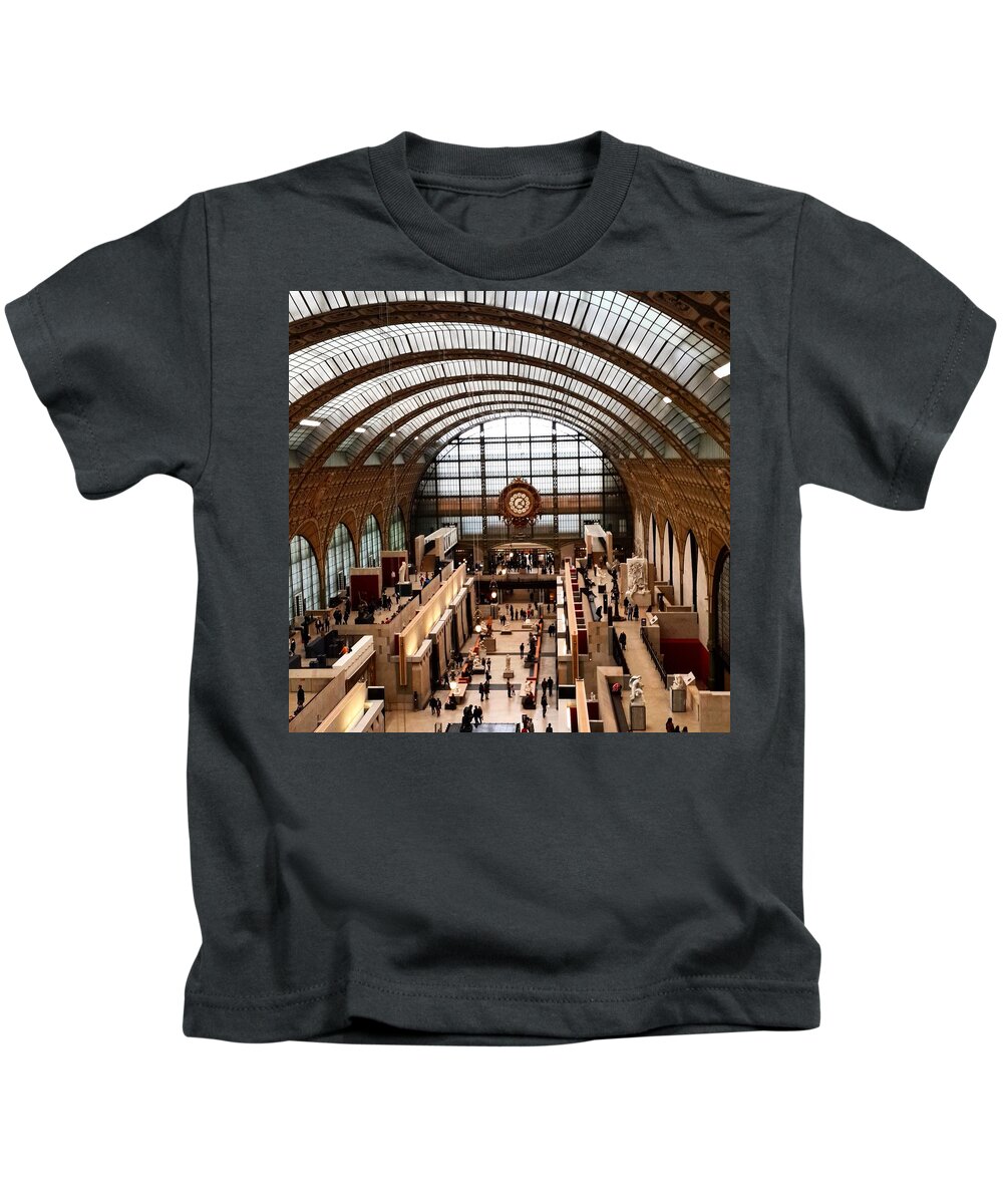 Paris Kids T-Shirt featuring the photograph Orsay Museum Paris by Lush Life Travel
