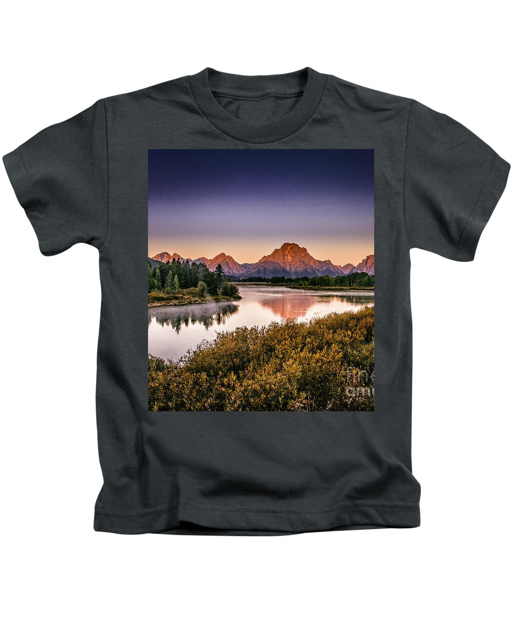Landscape Kids T-Shirt featuring the photograph Oxbow Bend by Mark Jackson