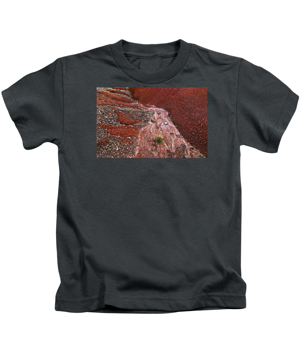 Bentonite Kids T-Shirt featuring the photograph Painted Mudflow by John Christopher