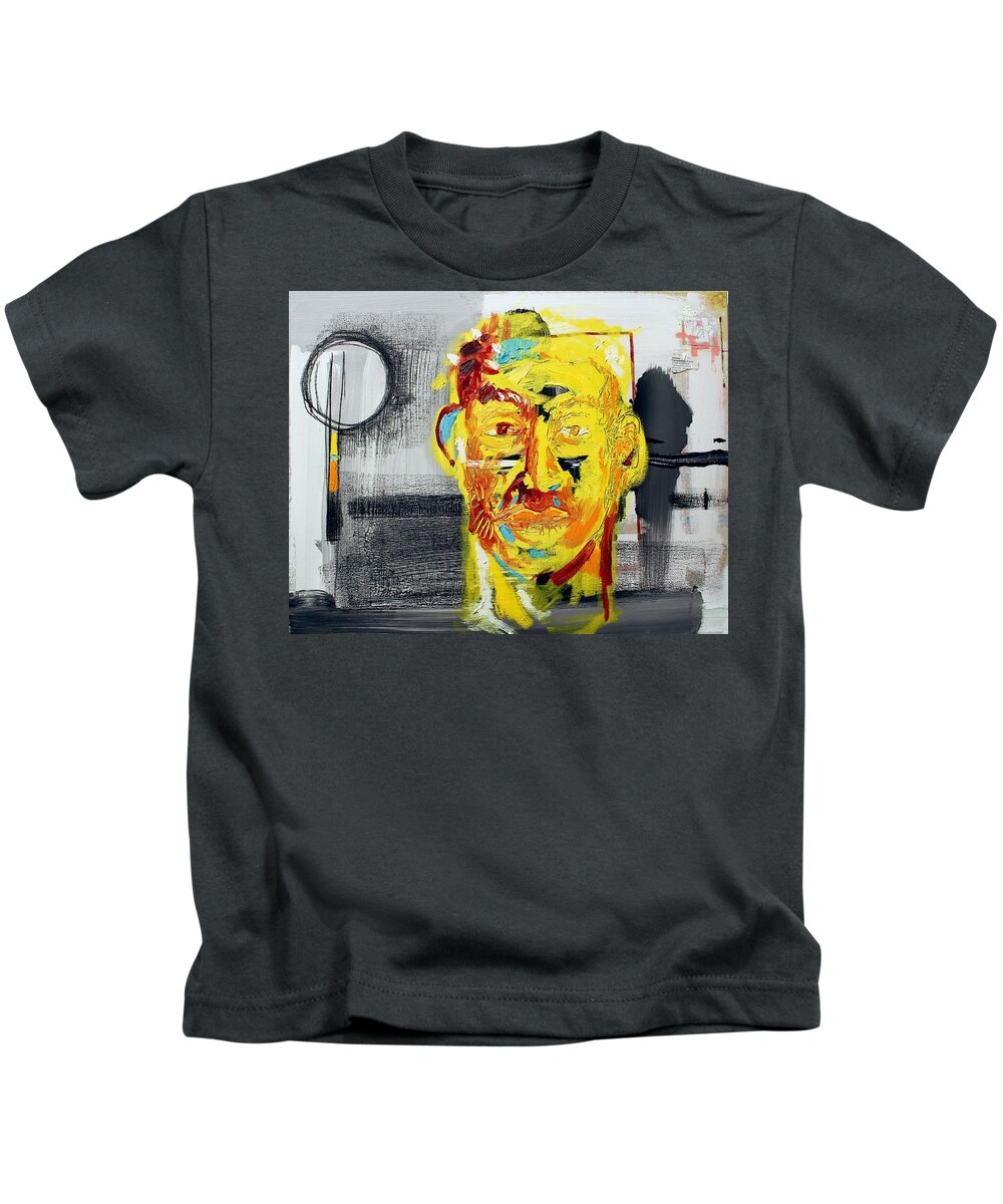 Abstract Kids T-Shirt featuring the mixed media Paradigm Shift by Aort Reed