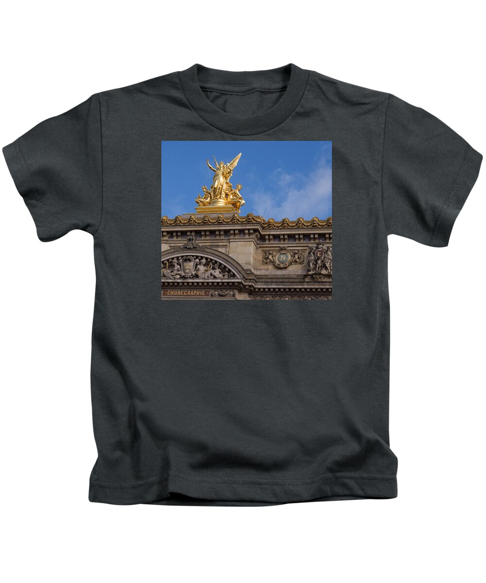 Paris Kids T-Shirt featuring the photograph Paris Opera - Harmony by Gary Karlsen