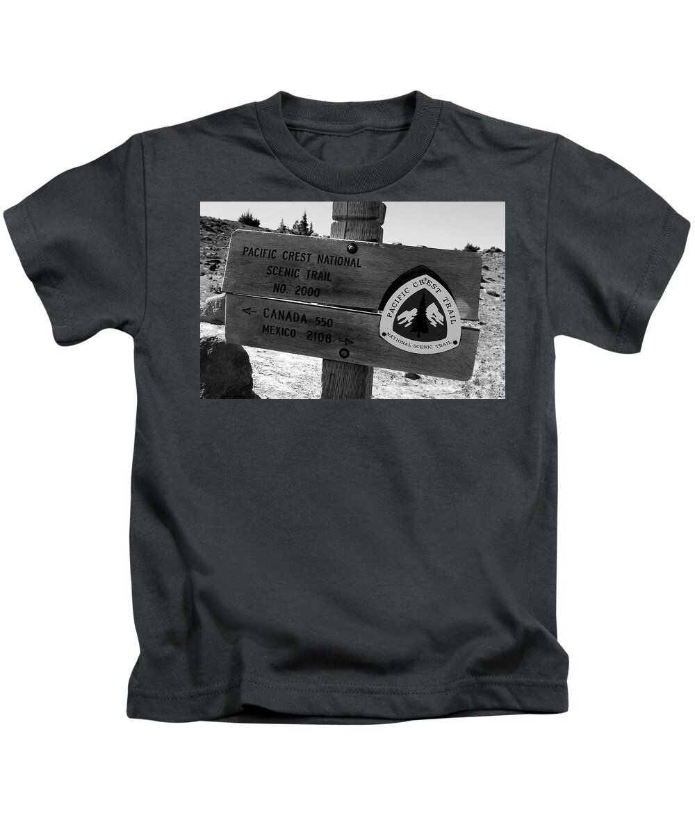 Fine Art Photography Kids T-Shirt featuring the photograph PCT Scenic Trail by David Lee Thompson