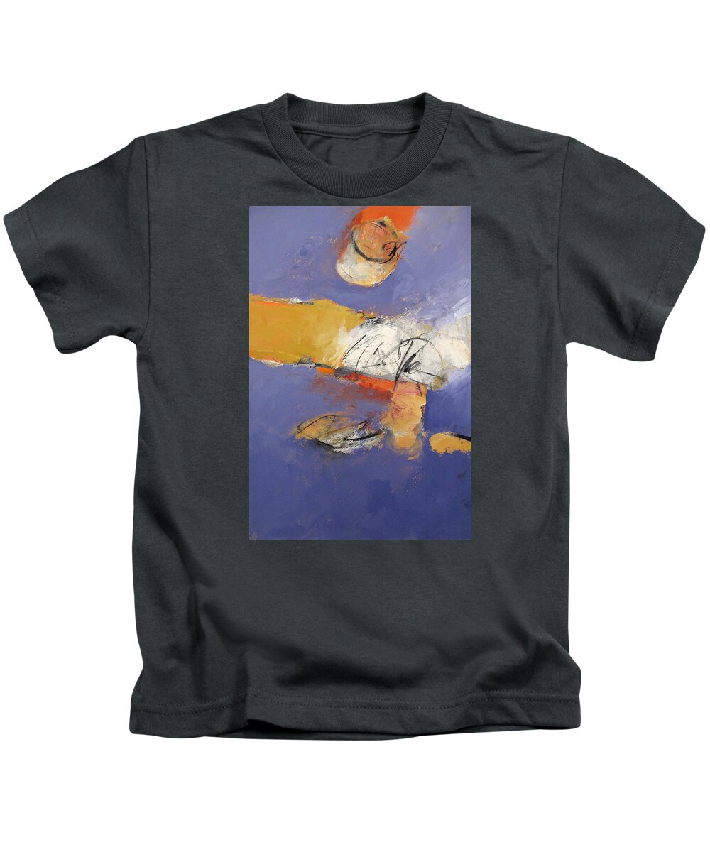 Abstract Painting Kids T-Shirt featuring the painting Peak by Cliff Spohn