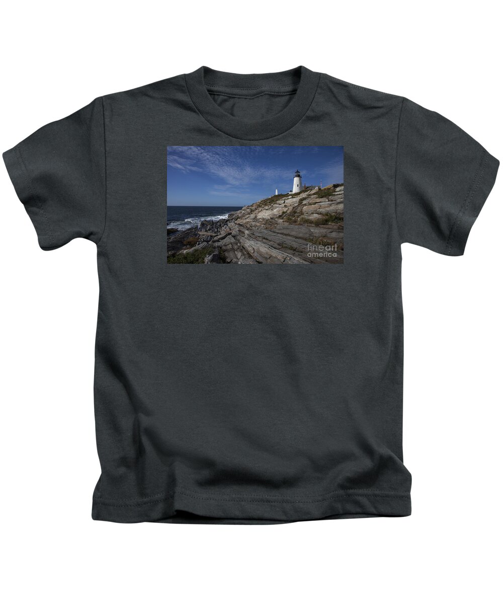 Pemaquid Kids T-Shirt featuring the photograph Pemaquid Lightouse by Timothy Johnson
