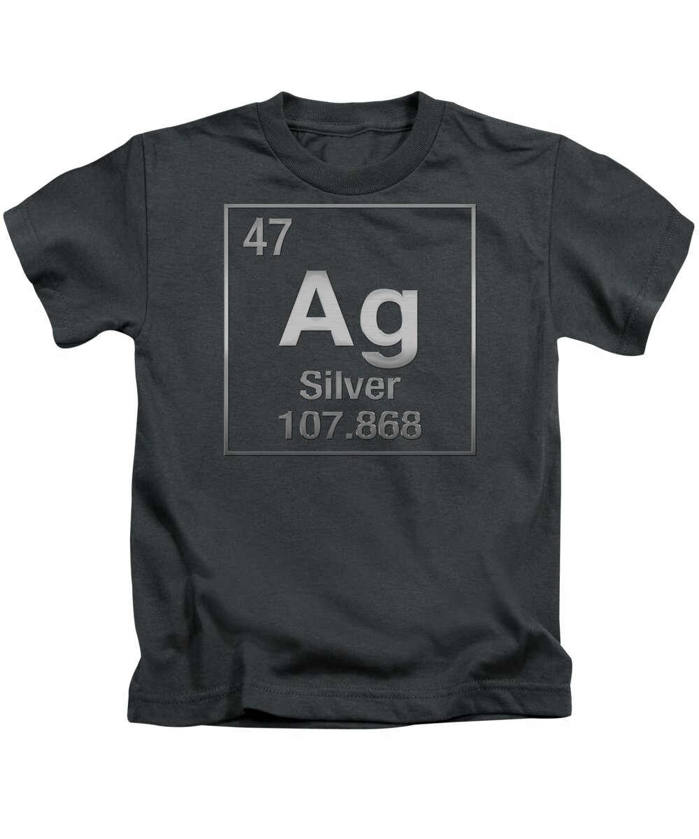 Periodic Table of Elements - Silver - Ag - Silver on Silver Kids T ...