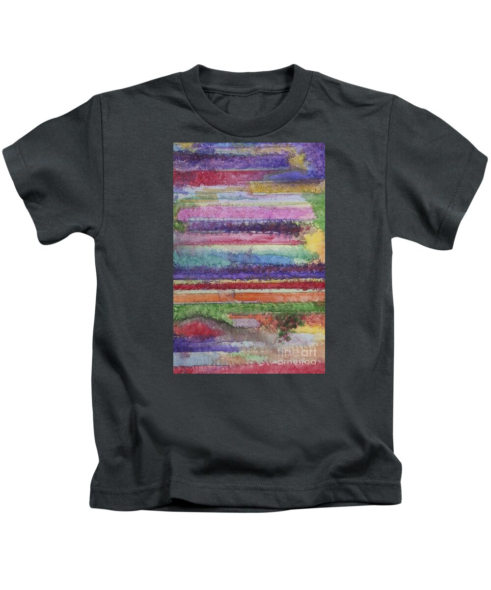 Colorful Kids T-Shirt featuring the painting Perspective by Jacqueline Athmann