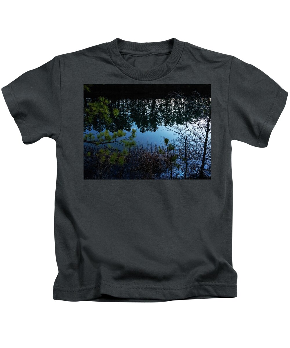  Kids T-Shirt featuring the photograph Pine Barren Reflections by Louis Dallara