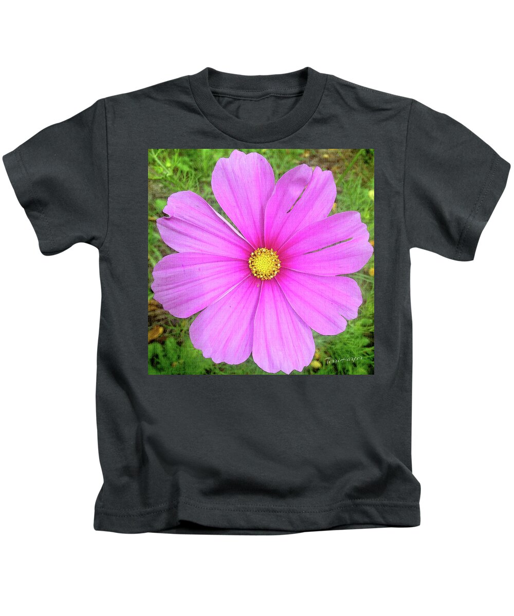 Pink Kids T-Shirt featuring the photograph Pink by Terri Harper