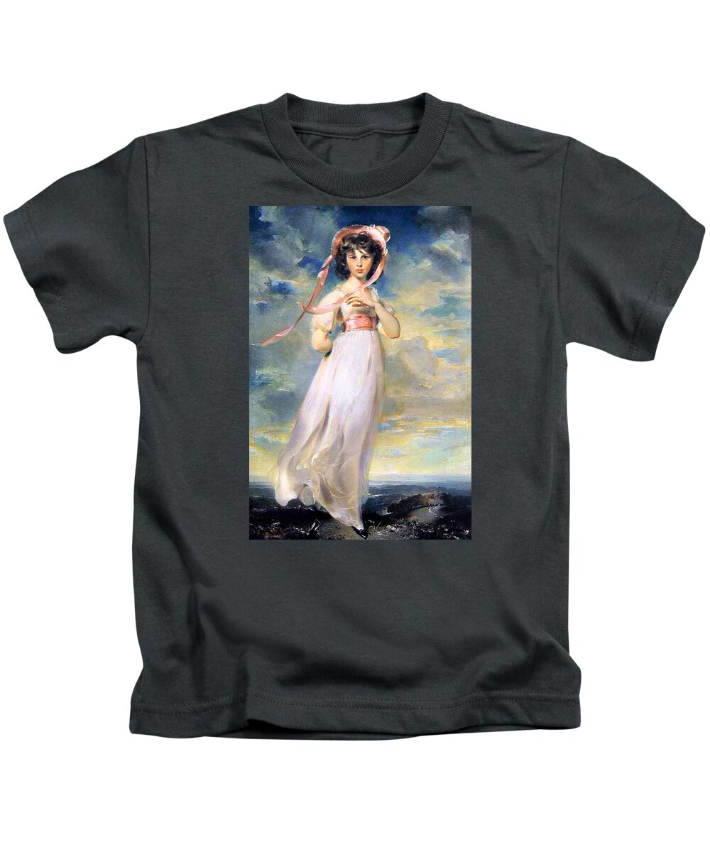 Pinkie Kids T-Shirt featuring the painting Pinkie by Thomas Lawrence