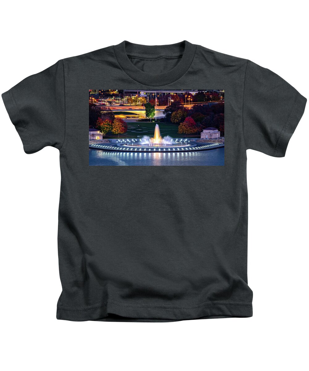 The Point Kids T-Shirt featuring the photograph Point State Park by Mihai Andritoiu