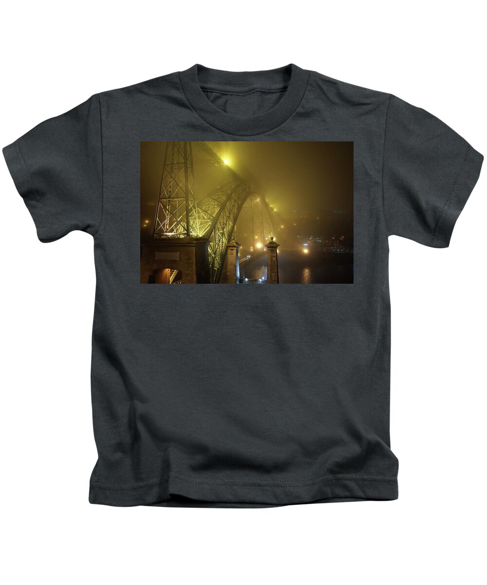 Brige Kids T-Shirt featuring the photograph Ponte D Luis I by Piotr Dulski