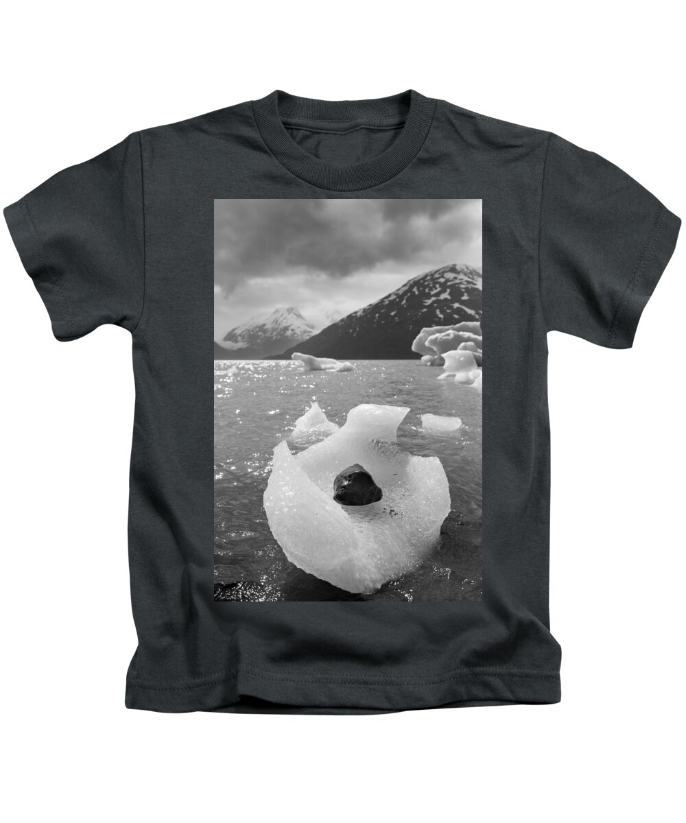Alaska Kids T-Shirt featuring the photograph Portage Glacier, Ice Basket by Scott Slone