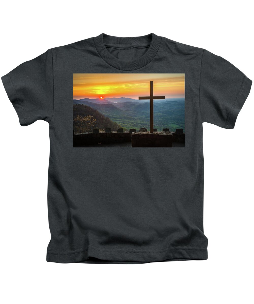 Morning Kids T-Shirt featuring the photograph Pretty Place Chapel SC NC We Are Healed by Robert Stephens