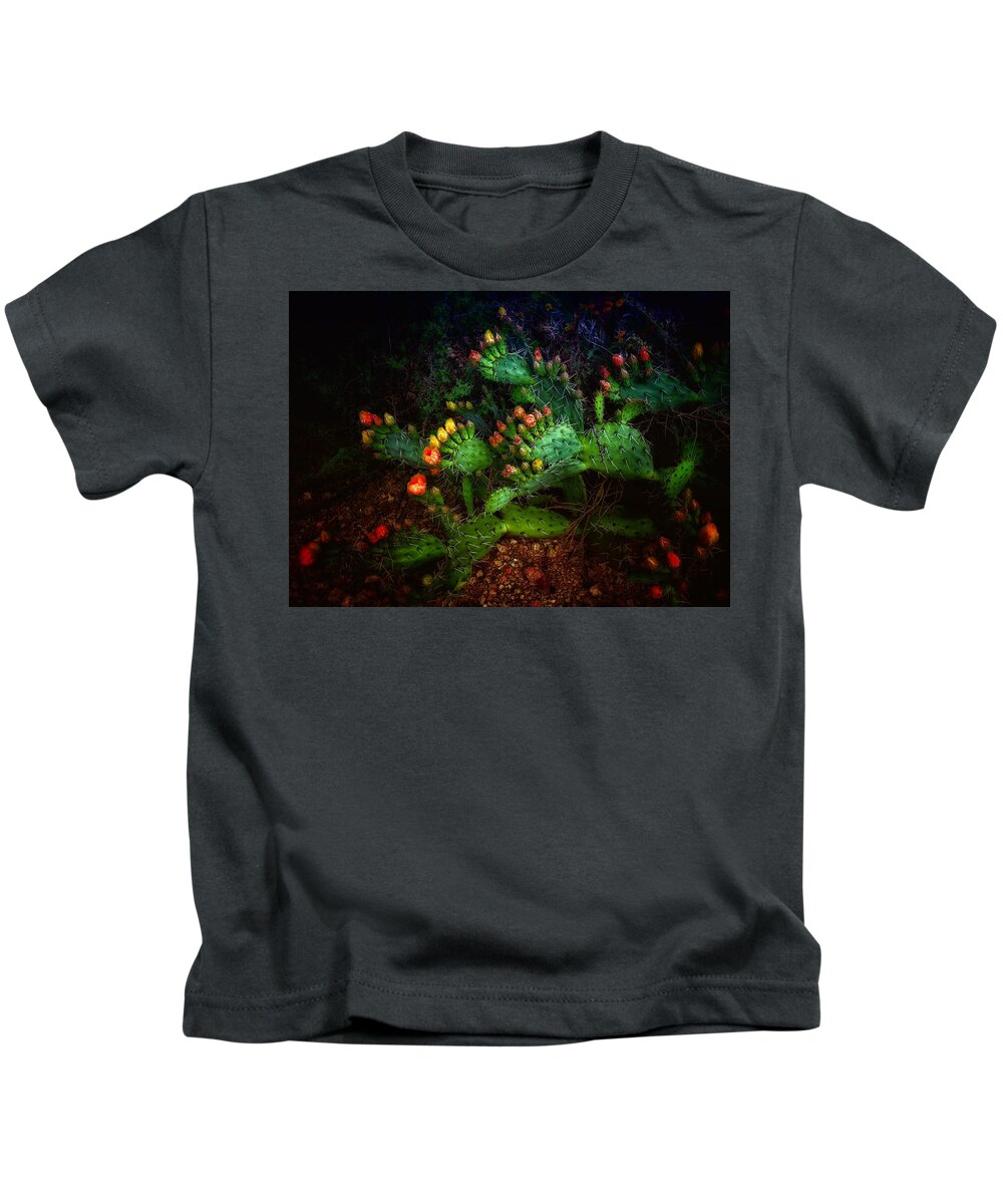 Cactus Kids T-Shirt featuring the photograph Pretty Prickly by Hans Brakob
