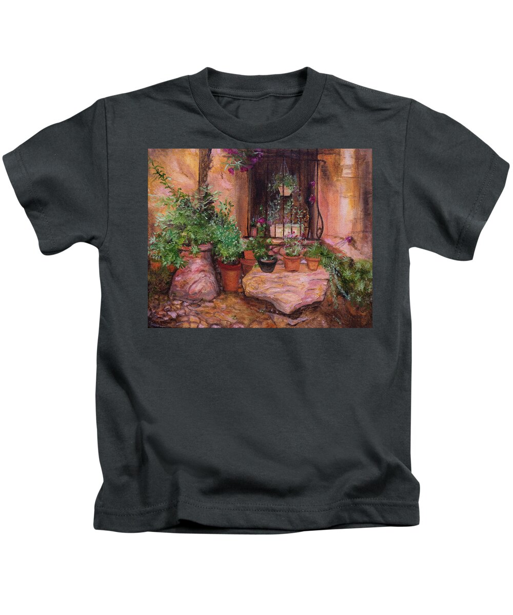 Provence Kids T-Shirt featuring the painting Provence by Kathy Knopp