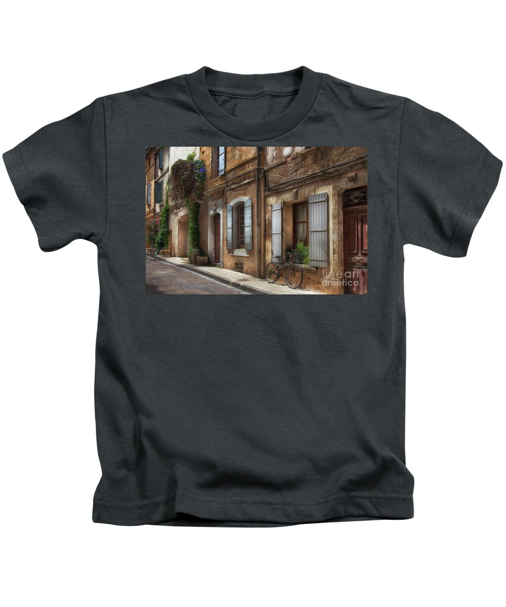 Provence Kids T-Shirt featuring the photograph Provence Street Scene by Timothy Johnson