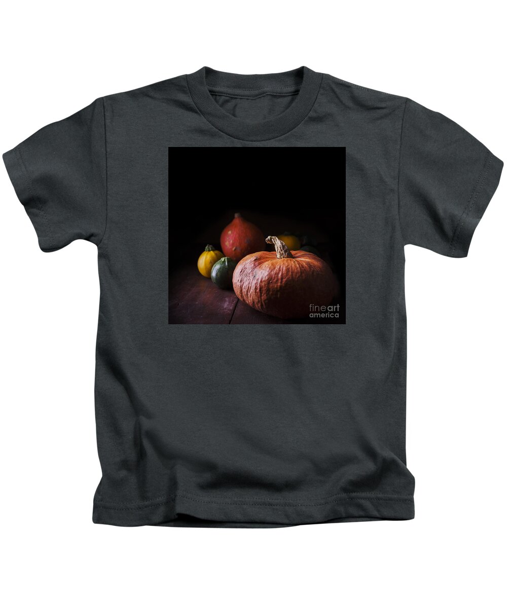 Pumpkin Kids T-Shirt featuring the photograph Pumpkins by Jelena Jovanovic