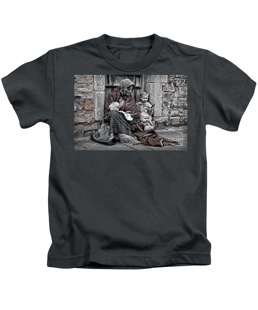 Ragged Kids T-Shirt featuring the photograph Ragged Victorians 2 by David Birchall