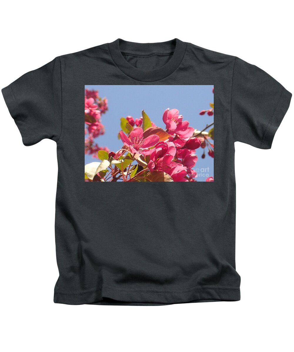 Flowers Kids T-Shirt featuring the photograph Reaching Up by Christina Verdgeline