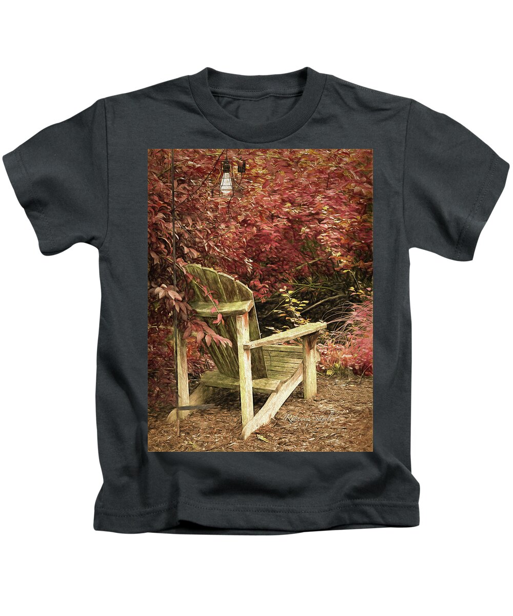 Solitude Kids T-Shirt featuring the photograph Reading Nook by Rebecca Samler