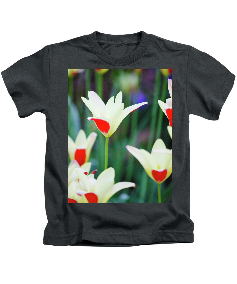 Nature Kids T-Shirt featuring the photograph Red and White by Rod Whyte