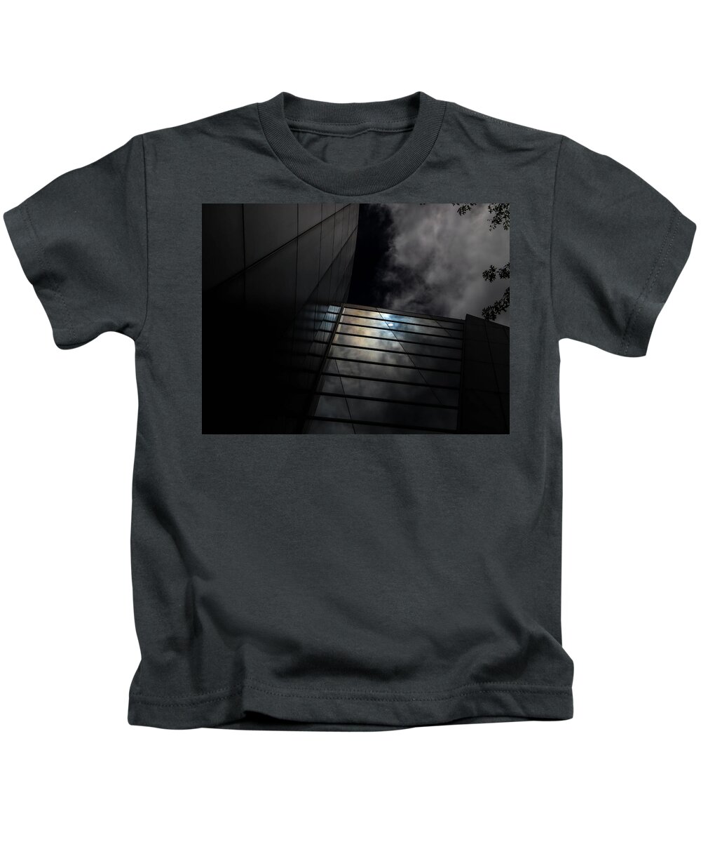 Ominous Kids T-Shirt featuring the digital art Reflected Clouds by Kathleen Illes