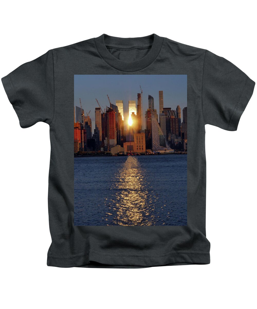 Sunset Kids T-Shirt featuring the photograph Reflected Sunset by Leon deVose