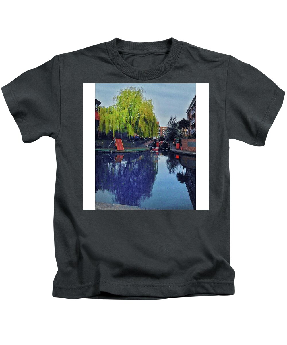 Artistsview Kids T-Shirt featuring the photograph •reflecting•
#water_shots by Tai Lacroix