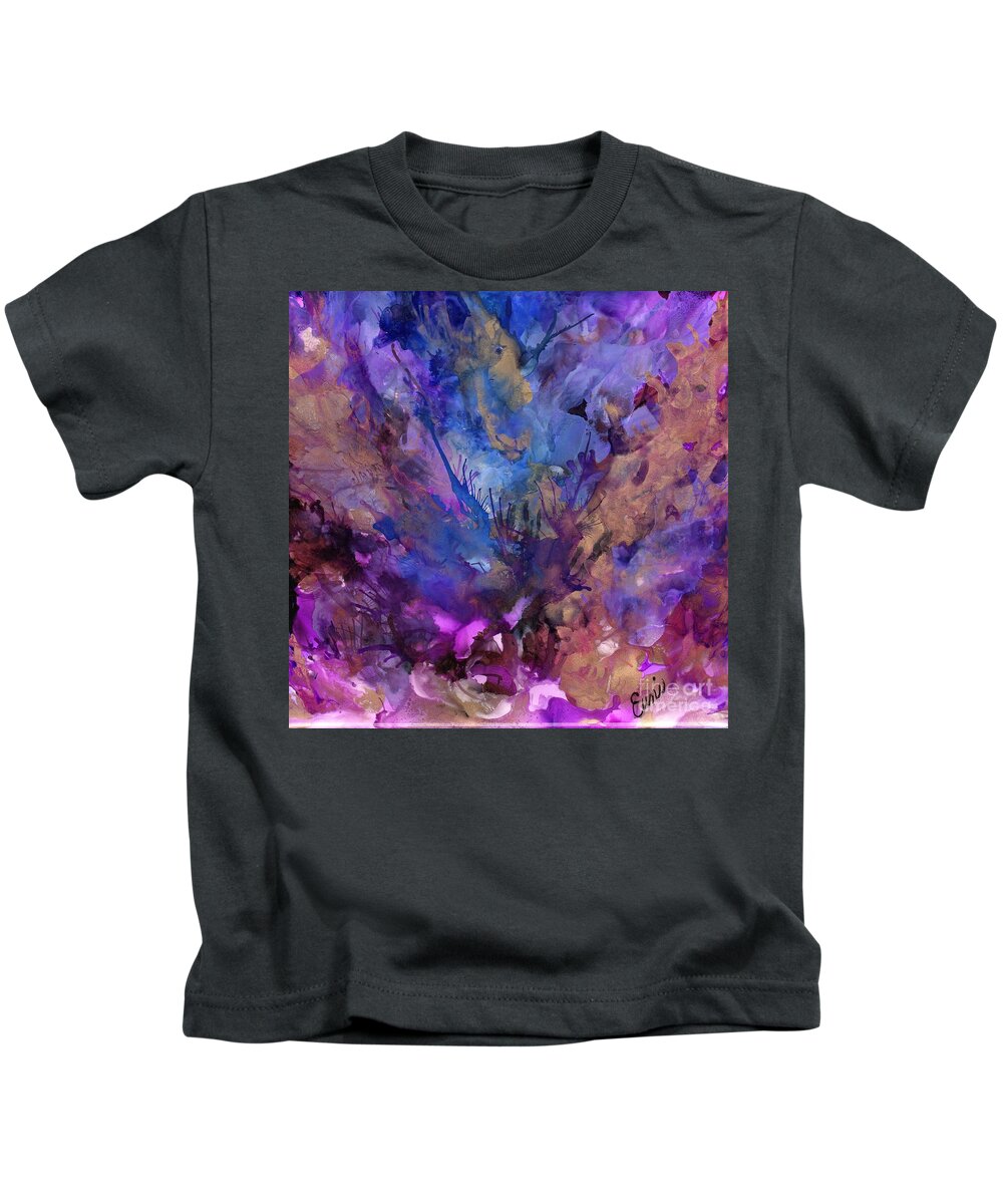 Angel Visit Kids T-Shirt featuring the painting The Angel Visit by Eunice Warfel