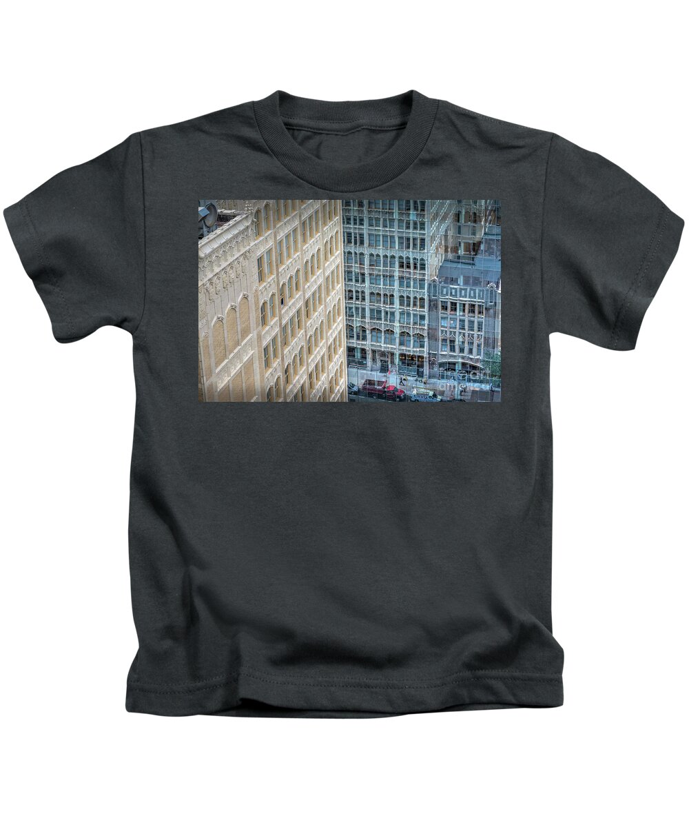 Penn Center Kids T-Shirt featuring the photograph Reflections in Glass by David Zanzinger