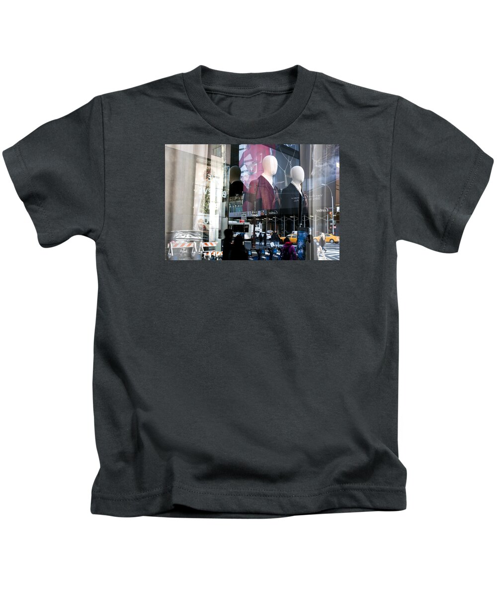  Nyc Kids T-Shirt featuring the photograph Reflections of New York by Allen Carroll