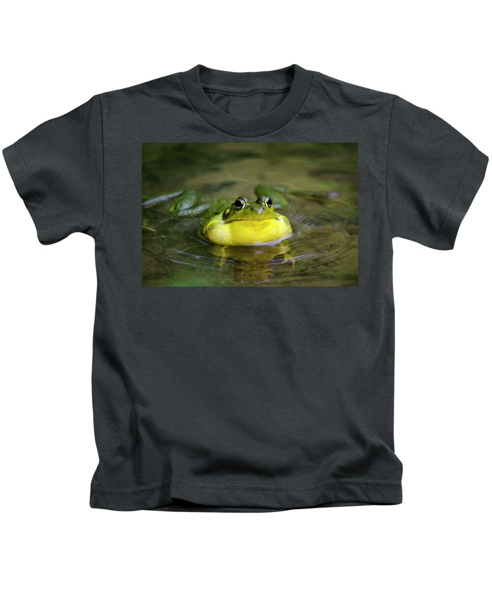 Frog Kids T-Shirt featuring the photograph Ribbit Frog by Christina Rollo