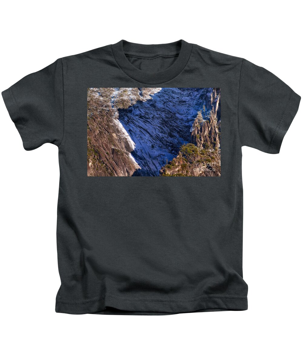 Yosemite Kids T-Shirt featuring the photograph Ridgeline Shadows by Anthony Michael Bonafede