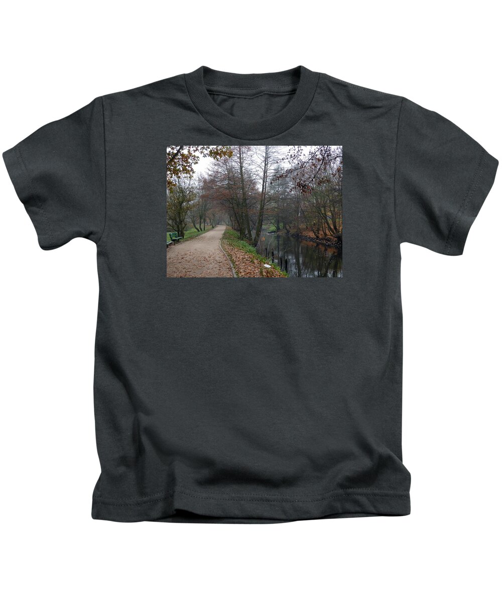 River Kids T-Shirt featuring the photograph River by Lukasz Ryszka