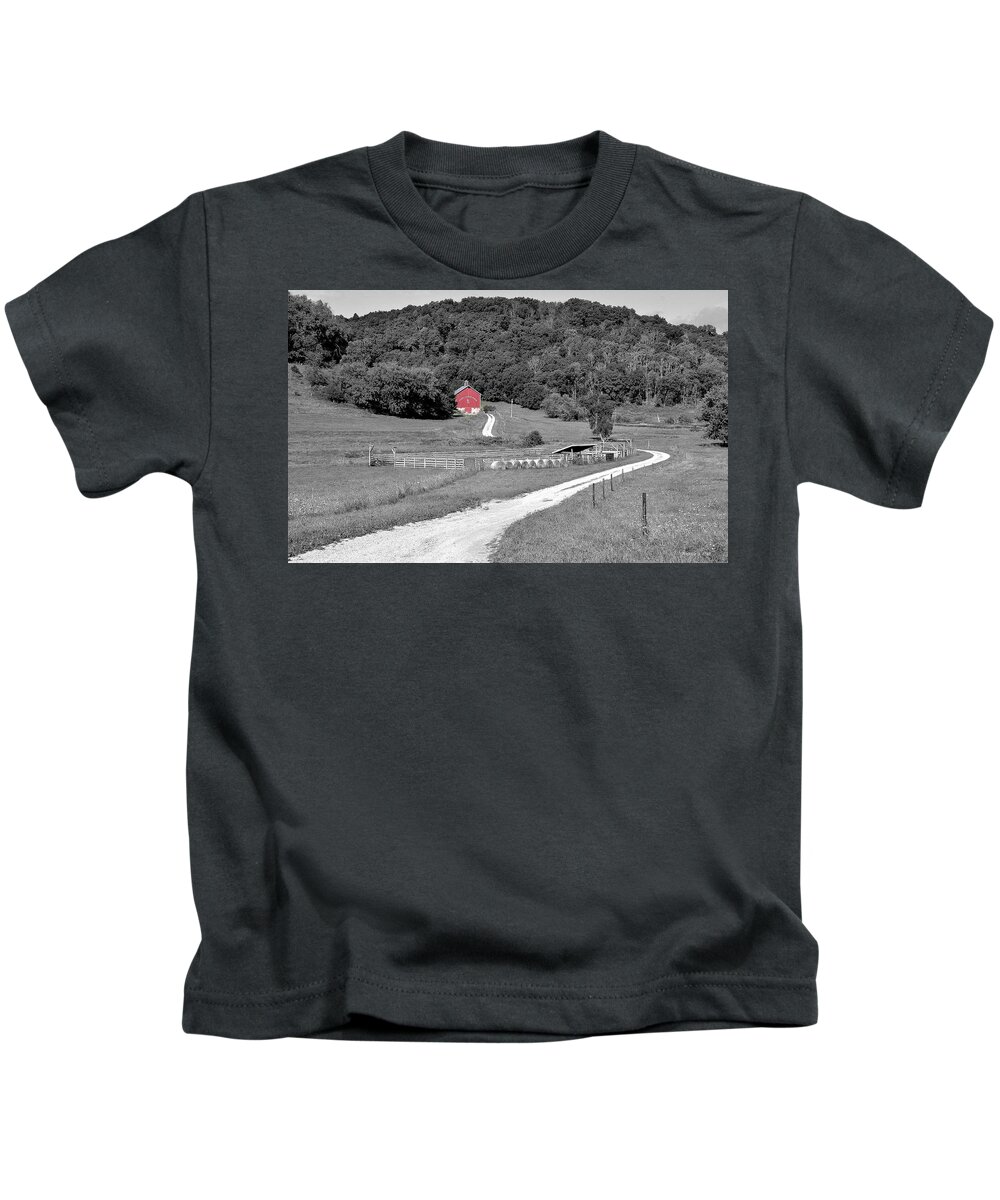 Wisconsin Kids T-Shirt featuring the photograph Road to Red by Andrea Platt