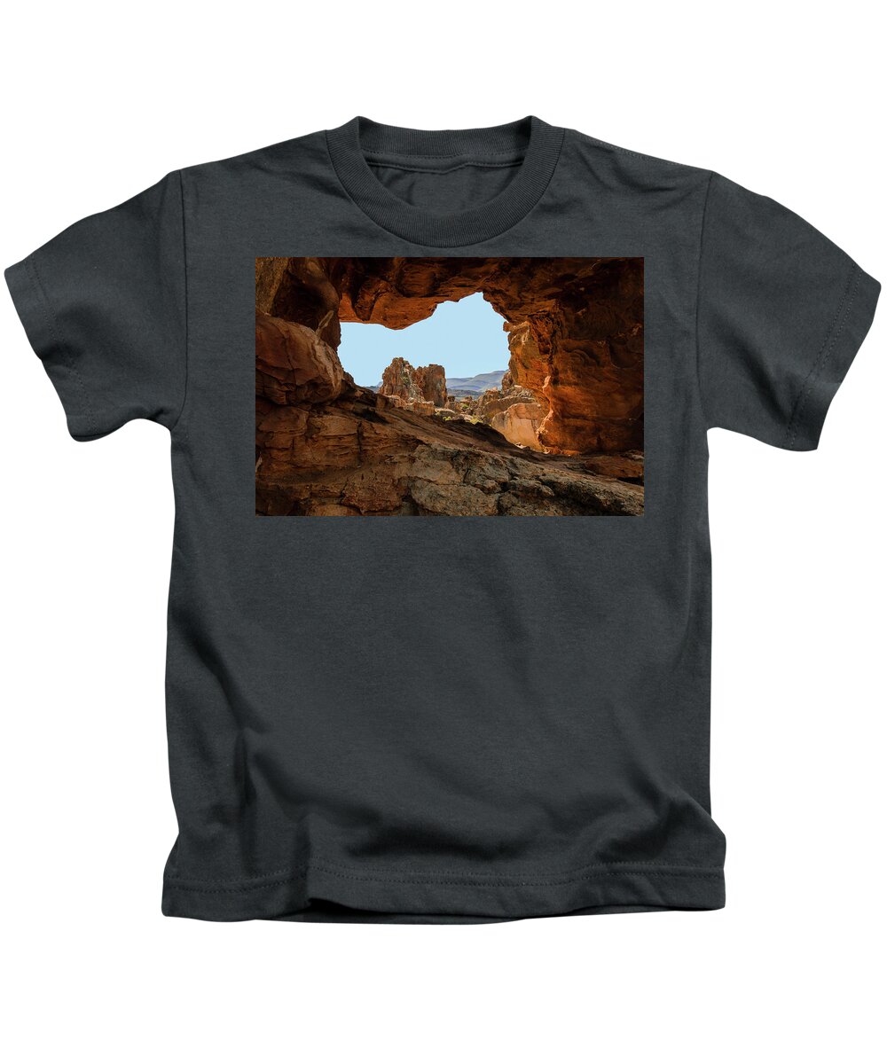 Cederberg Kids T-Shirt featuring the photograph Rocky Arch in Cederberg Mountains by Claudio Maioli