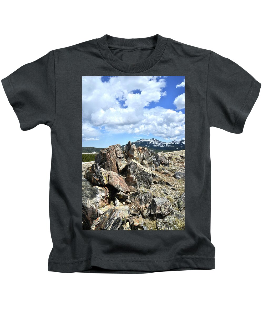 Wyoming Kids T-Shirt featuring the photograph Rocky Crest at Big Horn Pass by Ray Mathis