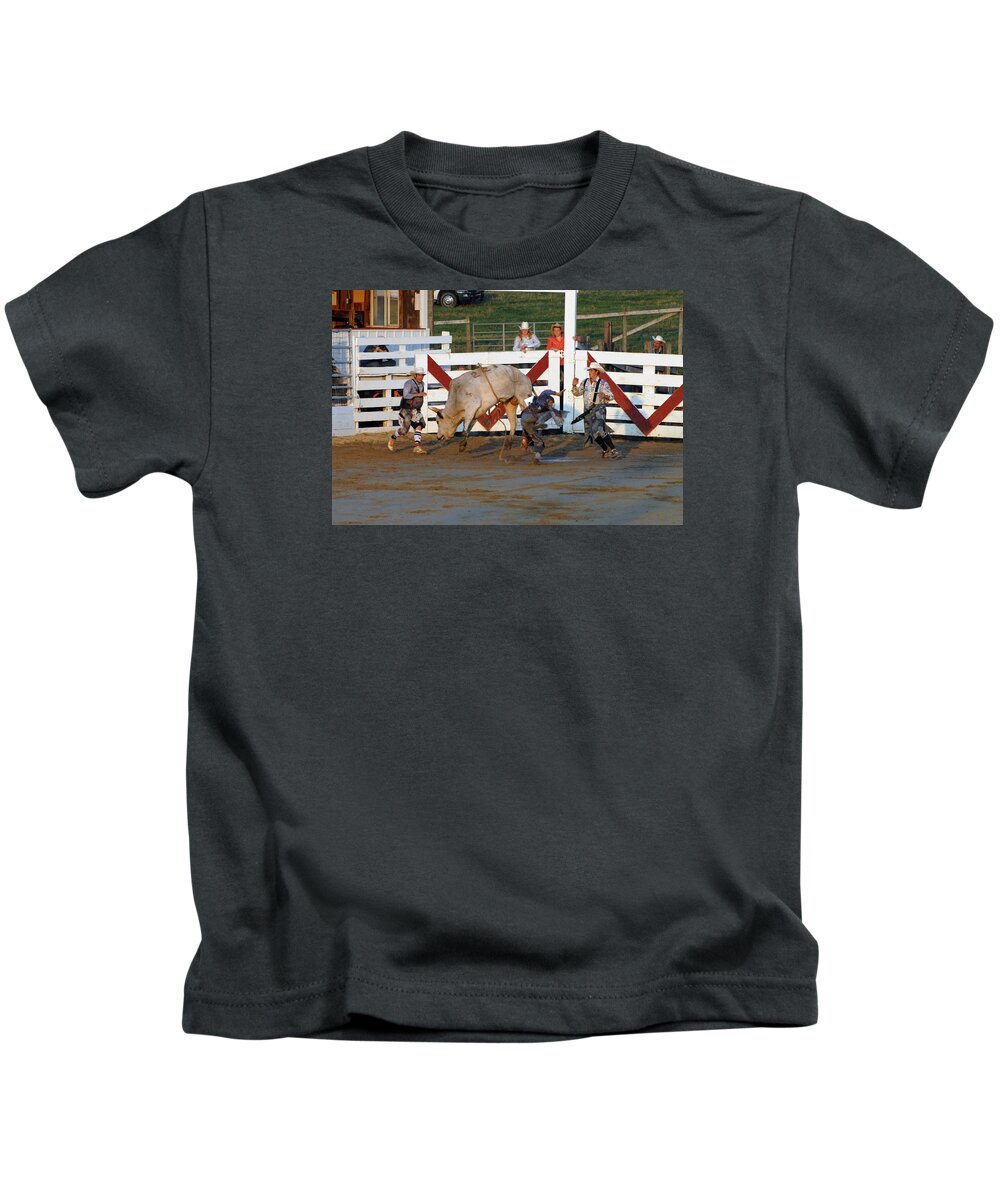 Rodeo Kids T-Shirt featuring the photograph Rodeo 342 by Joyce StJames