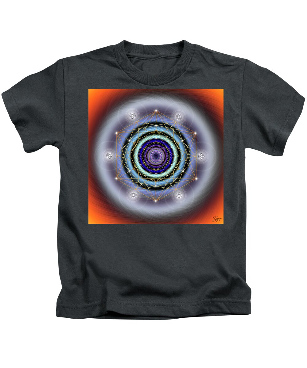 Endre Kids T-Shirt featuring the photograph Sacred Geometry 640 by Endre Balogh