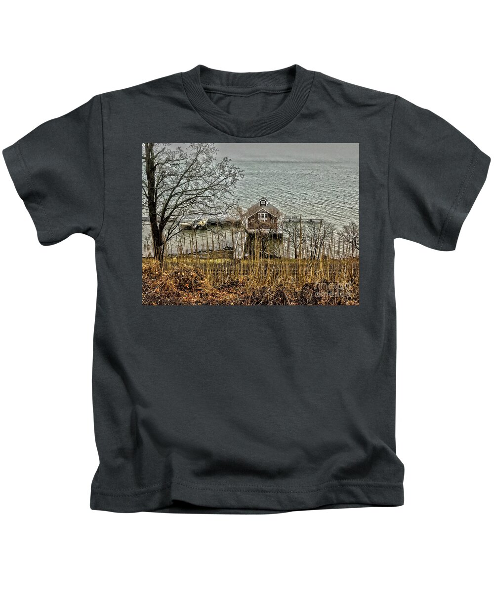 Sailing Kids T-Shirt featuring the photograph Sailing Center by William Norton