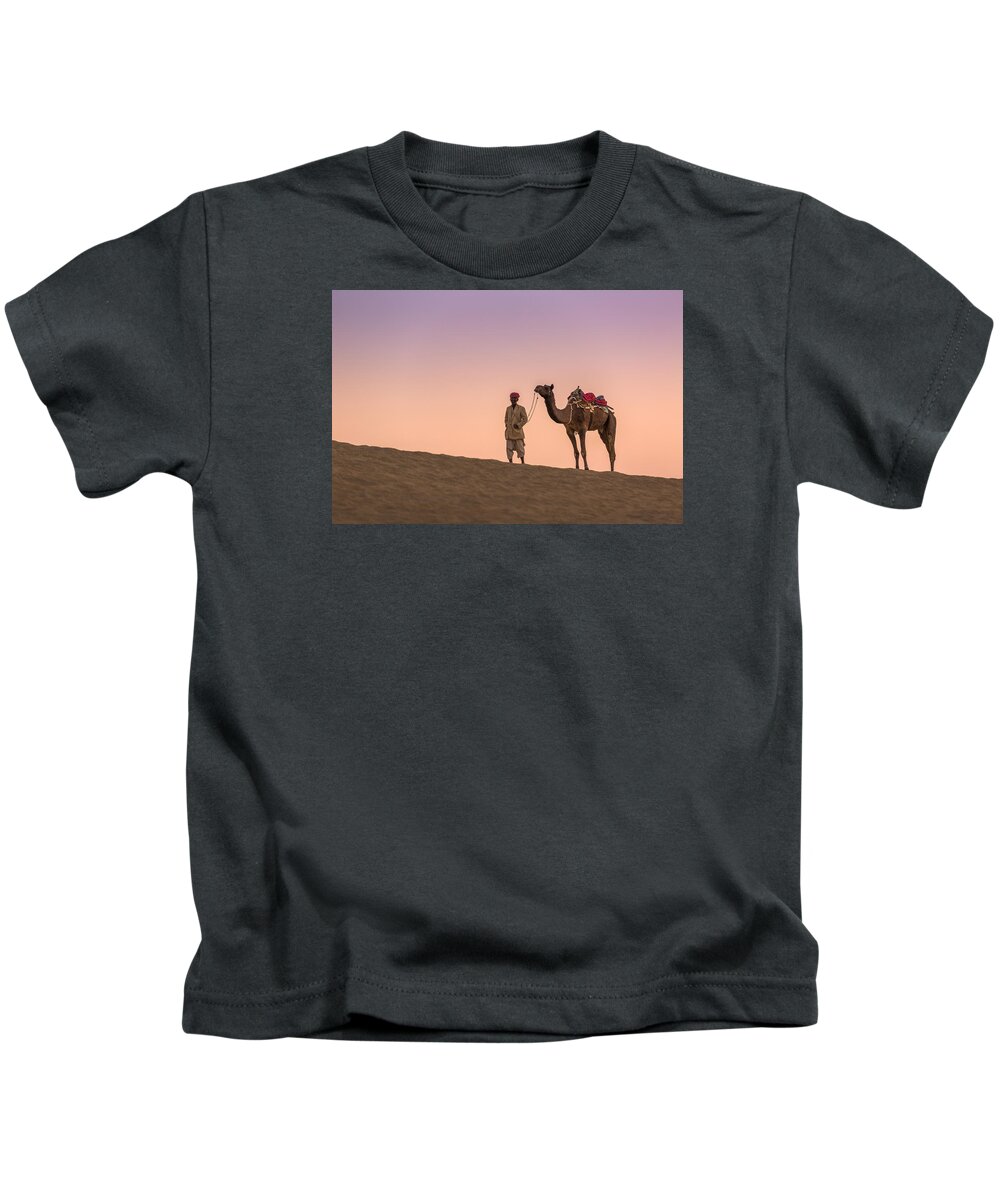 Thar Kids T-Shirt featuring the photograph Sands of the Thar by Arti Panchal