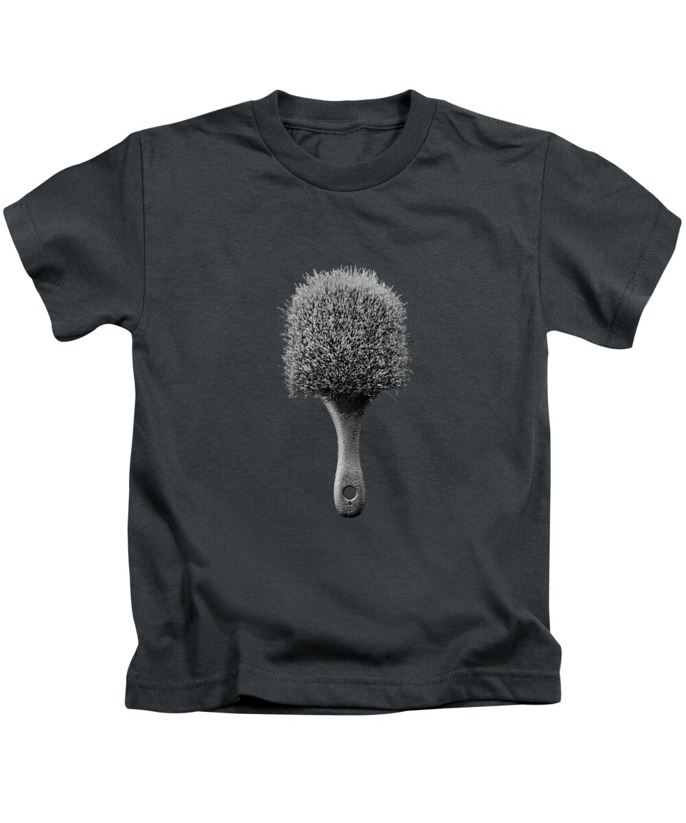 Art Kids T-Shirt featuring the photograph Scrub Brush UP BW by YoPedro