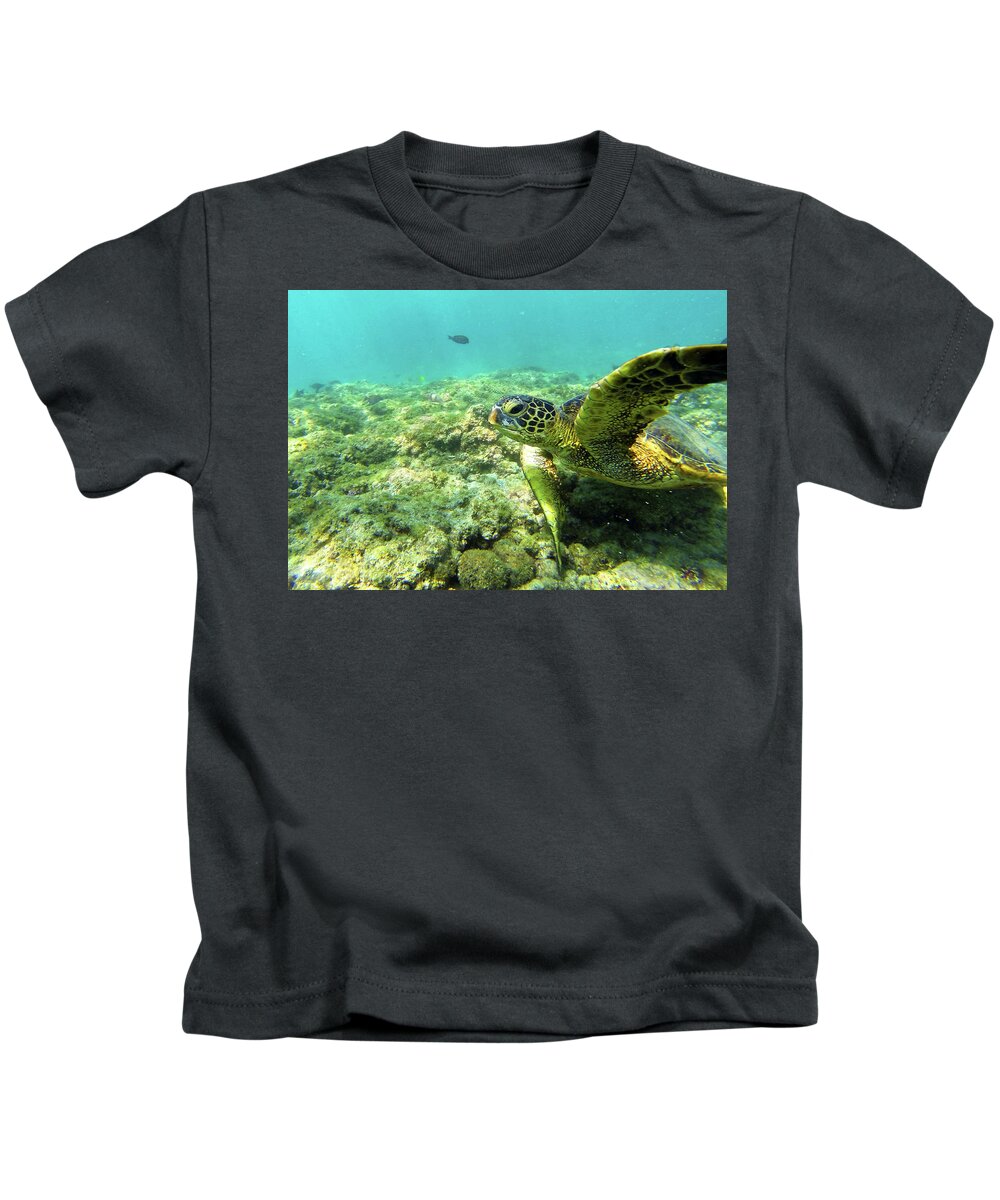 Underwater Kids T-Shirt featuring the photograph Sea Turtle #2 by Anthony Jones