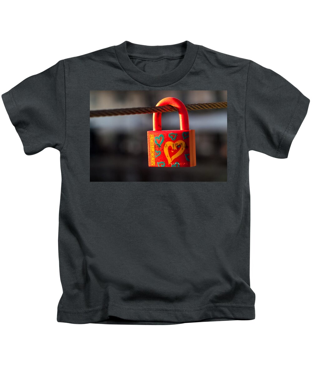 Lock Kids T-Shirt featuring the photograph Sealed Love by Davorin Mance